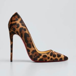 Christian Louboutin So Kate Dark Pony Leopard Pump